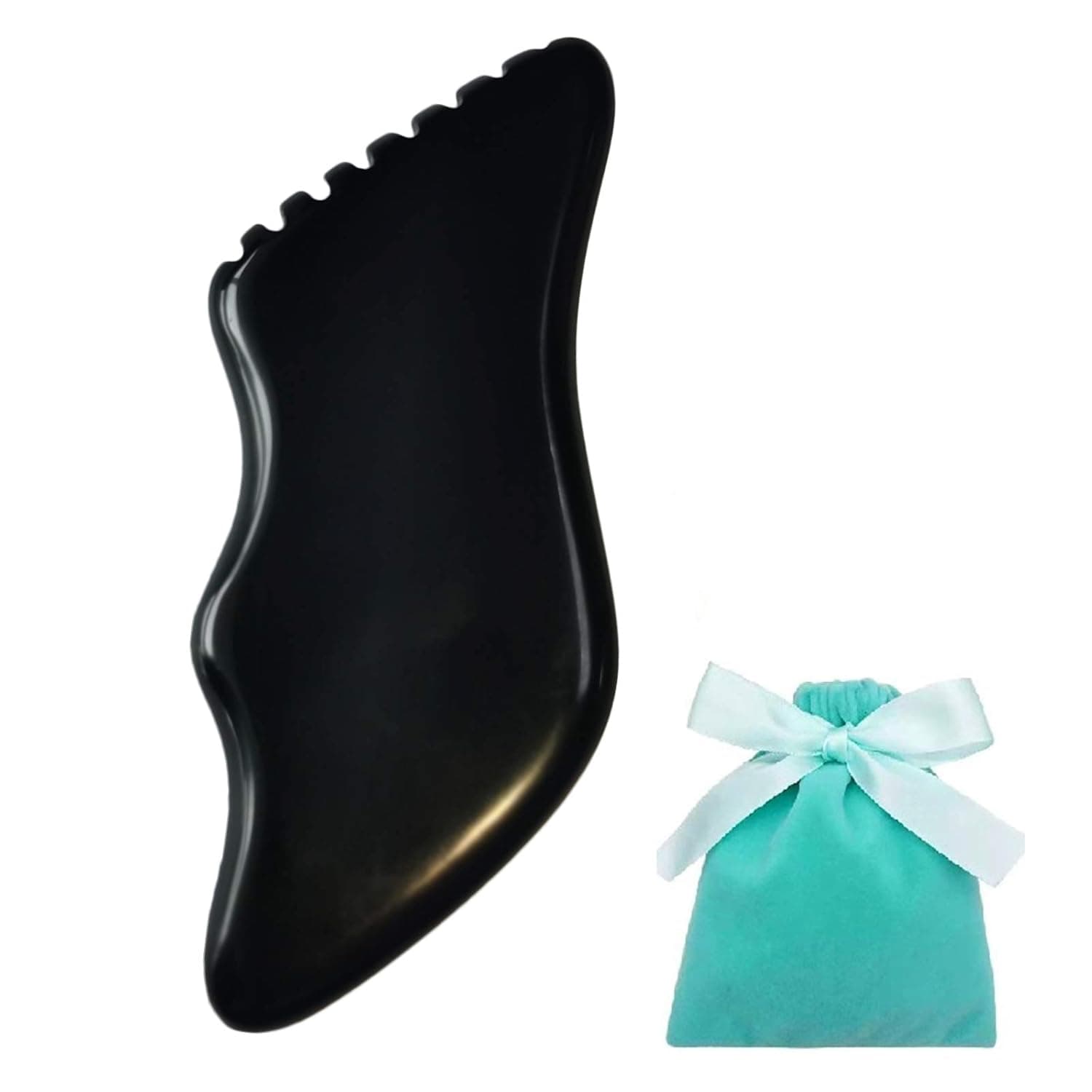 Gua Sha Massage Tool for Facial Massage,Bian Stone Gua Sha Tool,Gua Sha Stones for Foot Neck Back Face Skincare Massage Scalp Massage Lymphatic Drainage Tool(B)