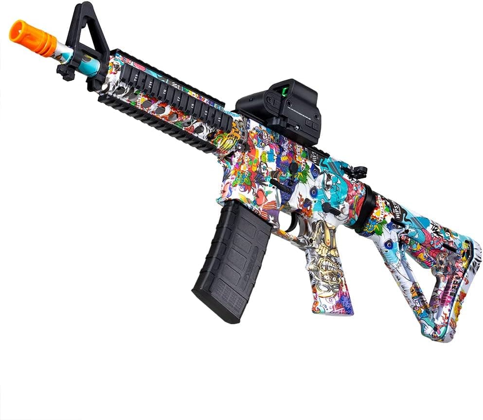 Electric with Gel Balls Blaster/Splatter Ball Blaster-Outdoor Team Play Toy/Splatter Shock Toy - for 12+
