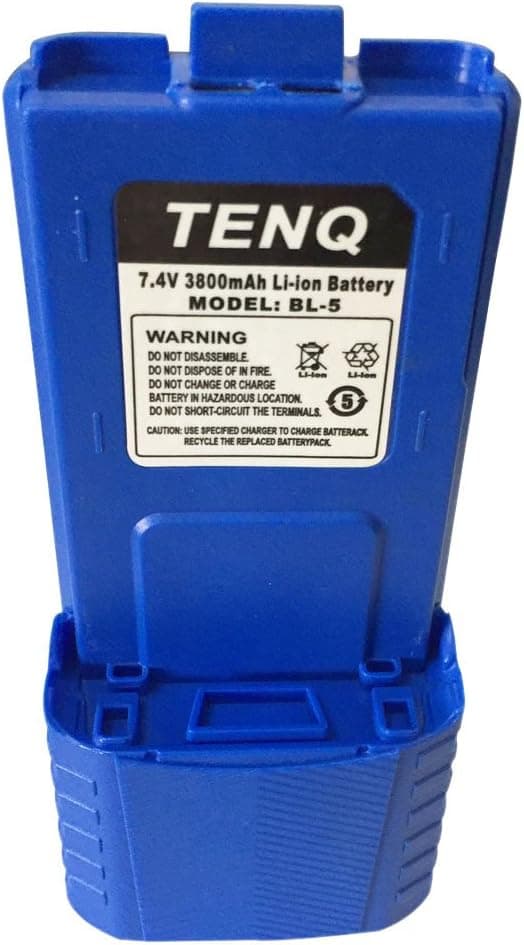 Tenq 3800mah Battery for Baofeng Uv-5r Blue