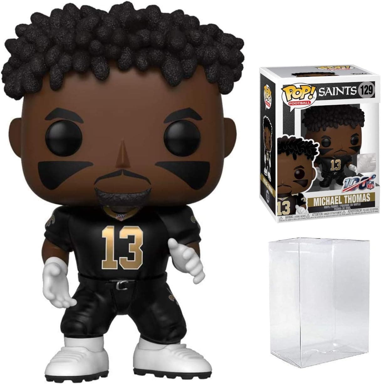 Michael Thomas POP New Orleans Saints Home Jersey Vinyl Figure Bundled with Pop Shield Protector
