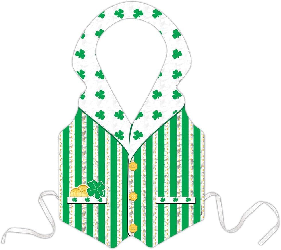 Prismatic St Patrick Vest Party Accessory (1 count) (1/Pkg)