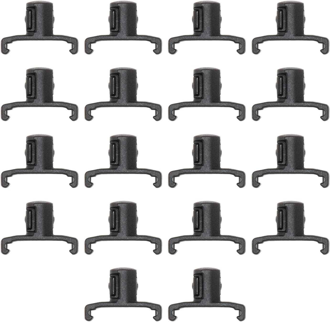 Ernst Manufacturing 3/8-Inch Dura-Pro Twist Lock Socket Clips, 15-Pack, Black - 8441