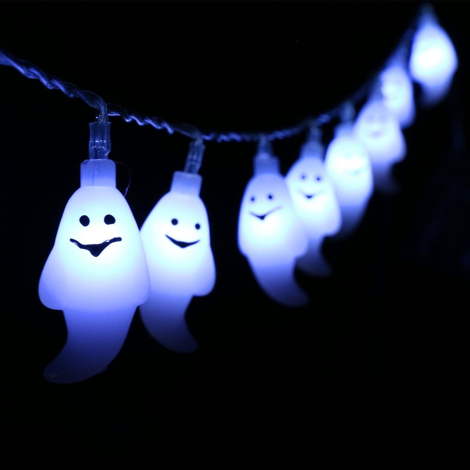 String Lights 20 LED Ghost Decorative Lights for Indoor Outdoor Bedroom Patio Garden Wedding Party Decorations A-LED070