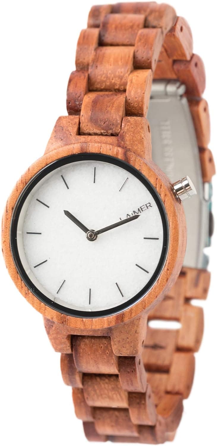 LAiMER Women's Runner (NOS) Marmo Rose Quartz Watch