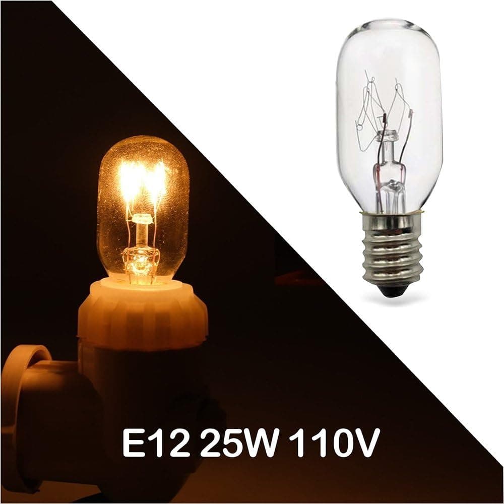 Shineled 5 Pack 25Watt Himalayan Salt Lamp Bulbs E12 Socket Incandescent Bulbs Salt Lamp Replacement Bulbs