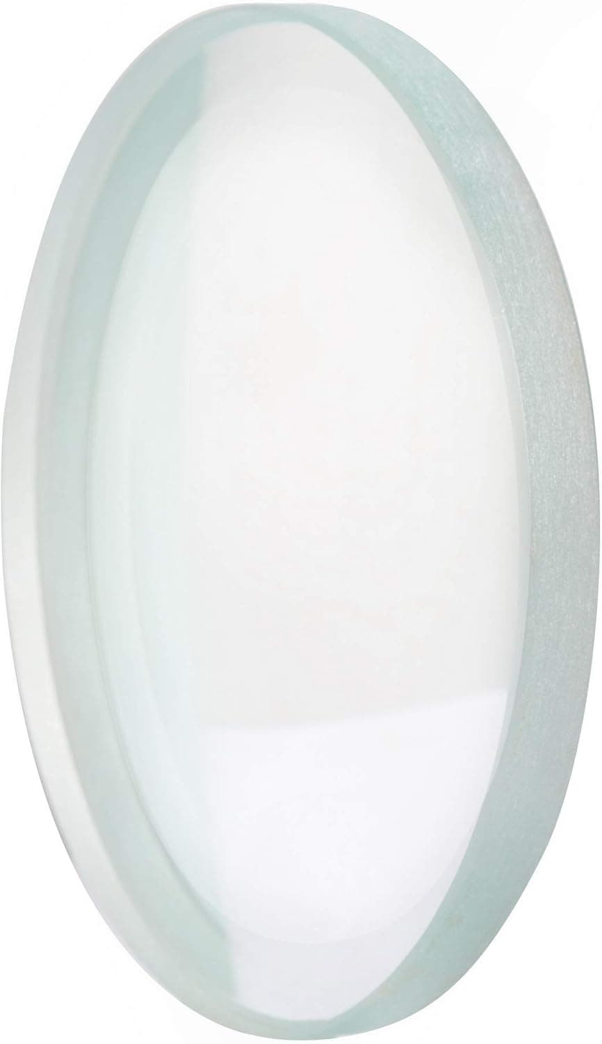 Joytech 3.93'' (100mm) Diameter Spinning Top Base K9 Crystal Glass Concave Mirror, Great High End Transparent Surface Double Concave Top Accessory DZ04