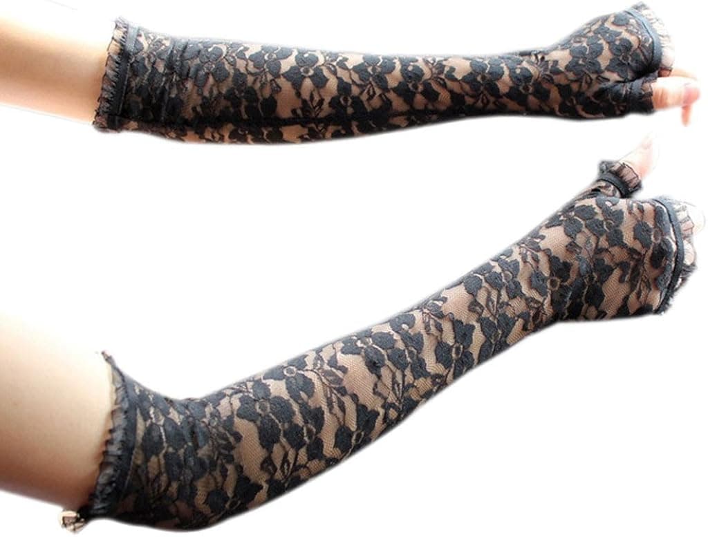 DreamHigh Lady's Long Elegant Lace Evening Gloves