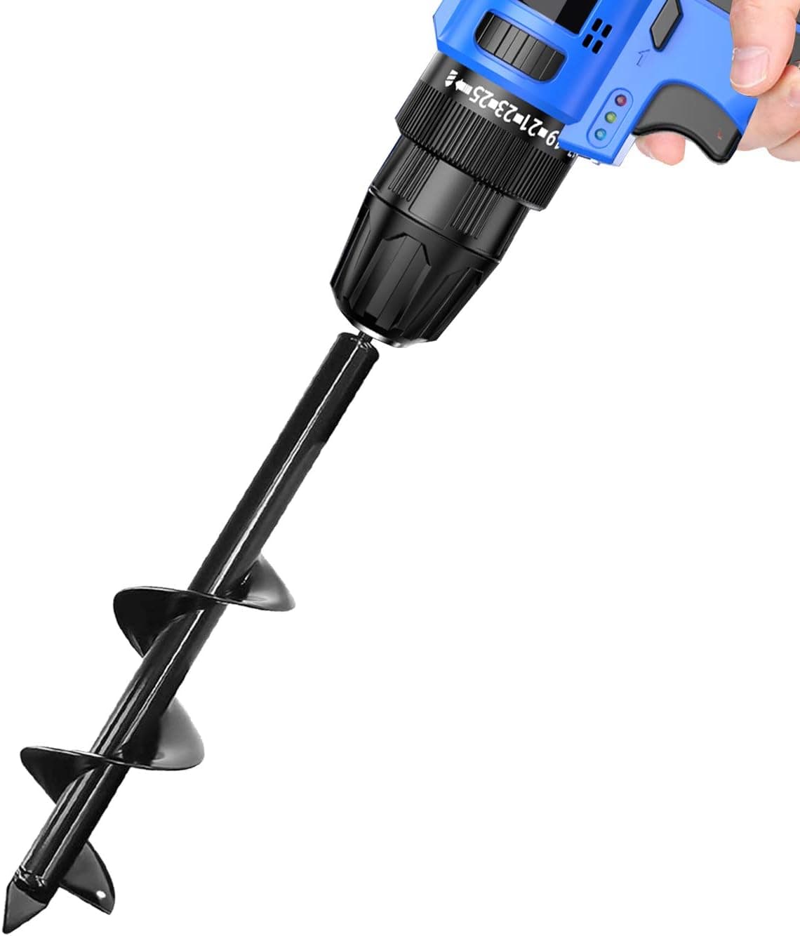 Bulb Planter Tool,Auger Drill Bit for Planting 3.15x11.81 Inch Suitable for 3/8”Hex Drive Drill