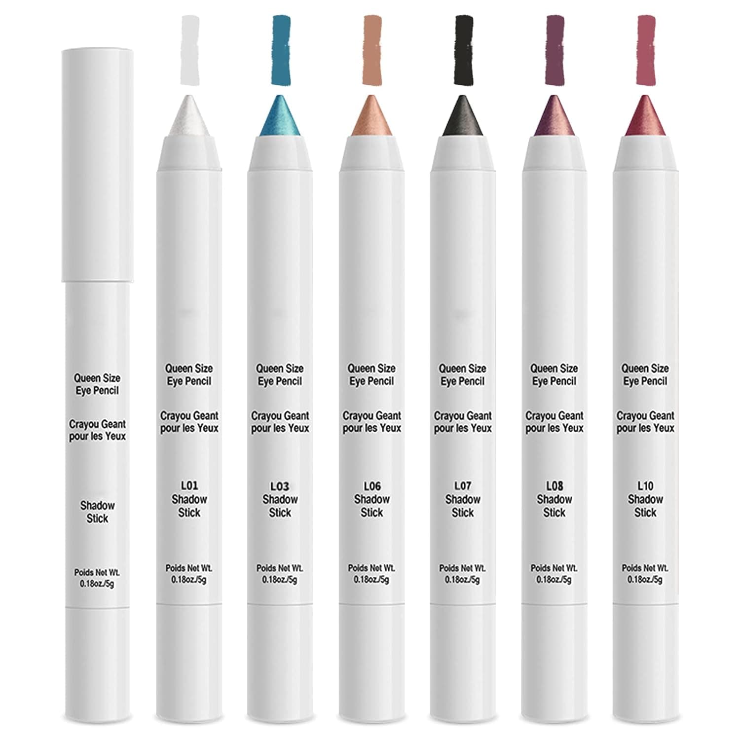 Erinde Metallic Eyeshadow Pen Makeup Sets, Glitter Shimmer Eyeshadow Makeup Stick, Cream Gradient Eye Shadow Pencil, Waterproof, Long Lasting, Highly Pigmented, Easy to Apply, Save Time (6PCS)