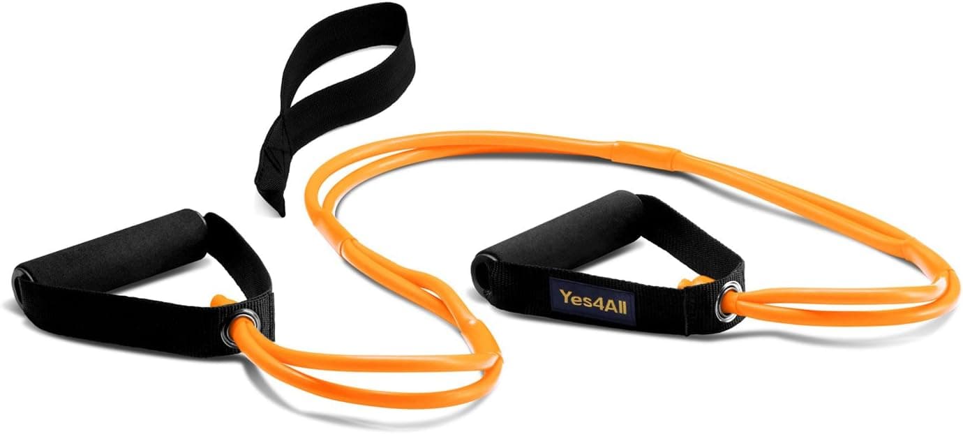 Yes4All 25 lbs Premium X-Safe Resistance Band w/snap-Block Technology (While Other Unsafe Design Will Hurt You) w/Door Anchor - ²RRK6Z