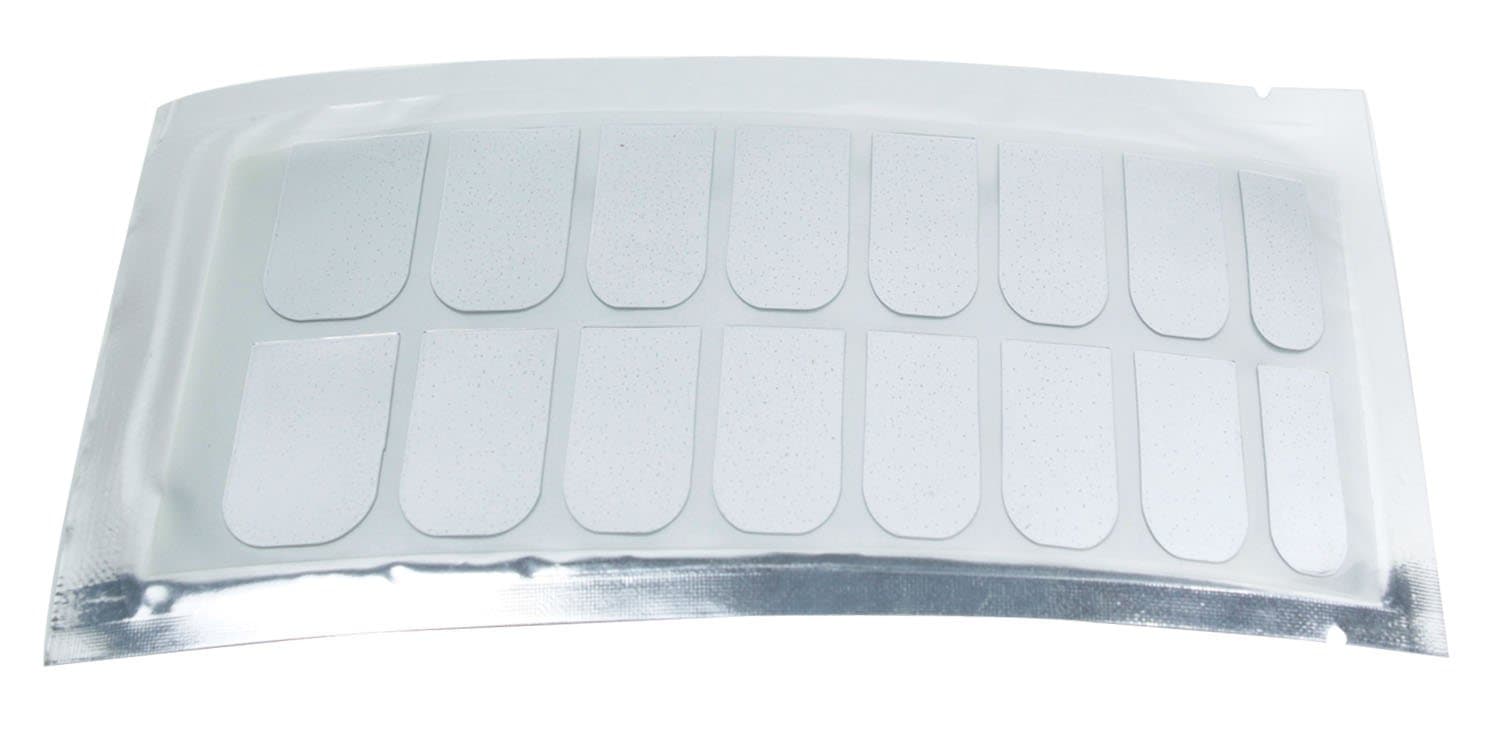 Silver Nail Foil Wraps polish strips stickers for Fingers and Toes by Miss Silver