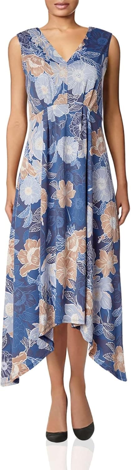 Ruby Rd. Women's Floral Puff Print Dress