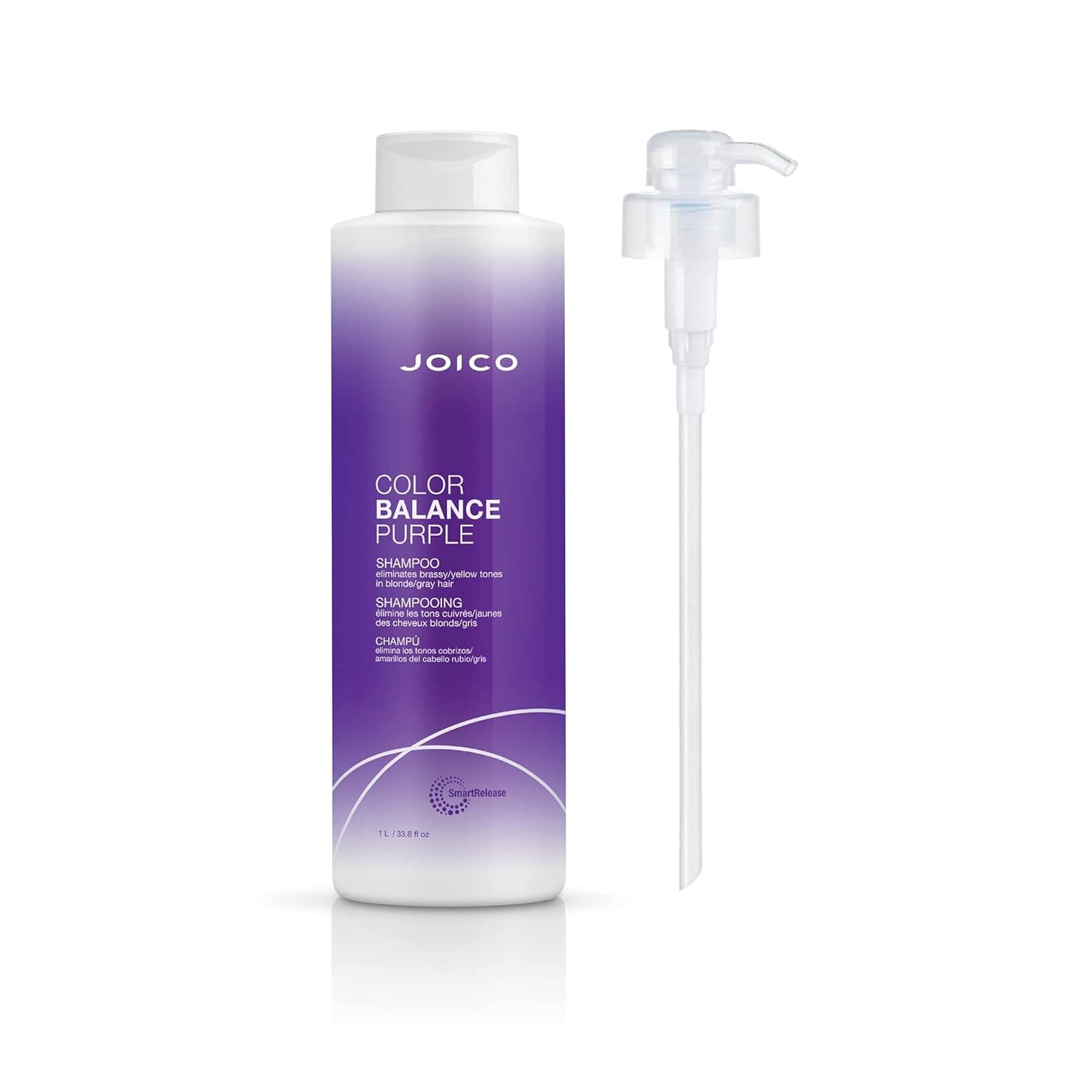 Joico Color Balance Purple Shampoo | For Cool Blonde or Gray Hair | Eliminate Brassy Yellow Tones | Boost Color Vibrancy & Shine | UV Protection | With Rosehip Oil & Green Tea Extract
