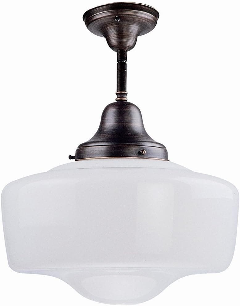 DVI DVP7511ORB Schoolhouse Semi Flush Ceiling Light