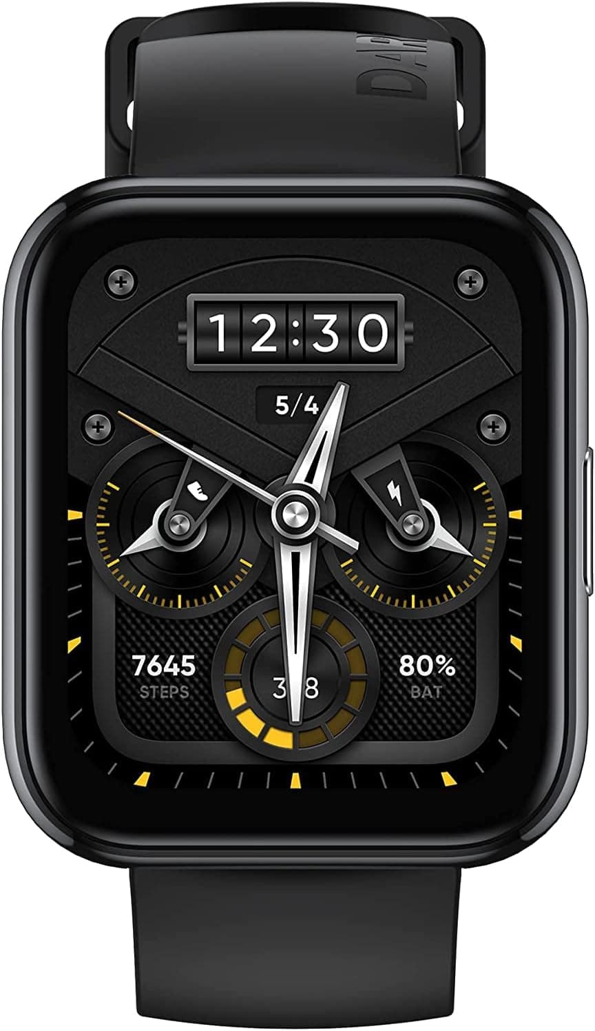 realme Smart Watch 2 Pro with 1.75" HD Super Bright Touchscreen, Dual-Satellite GPS, 14-Day Battery, SpO2 & Heart Rate Monitoring, IP68 Water Resistance Only for Android (Neo Gray)
