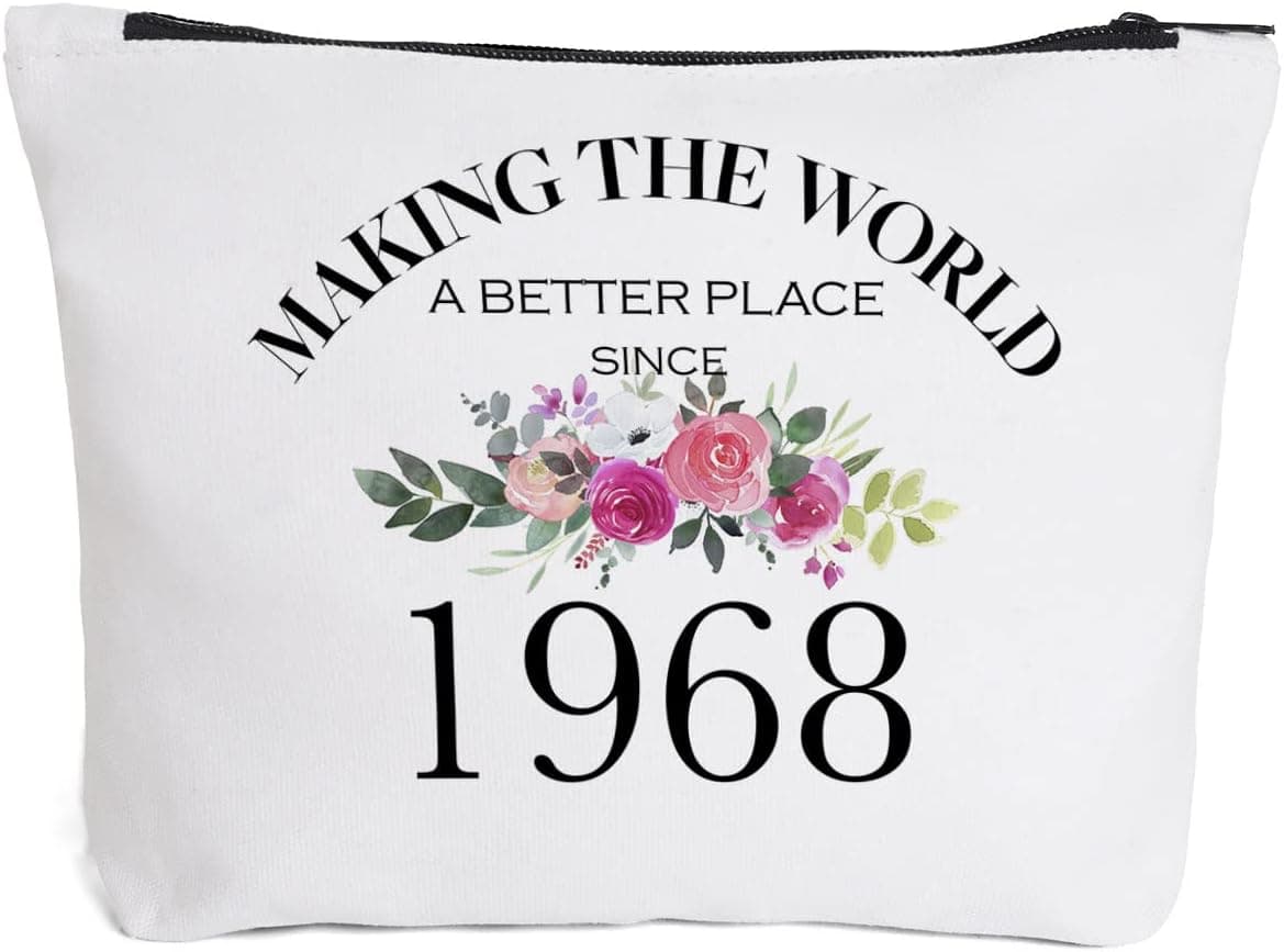 55th Birthday Gifts for Women Mom Grandma Aunt BFF Friends Teacher Boss Staff Colleague Coworker-Making The World Since 1968-55 Years Old Gifts Ideas For Women Turning 55 for Wife Sisters Her
