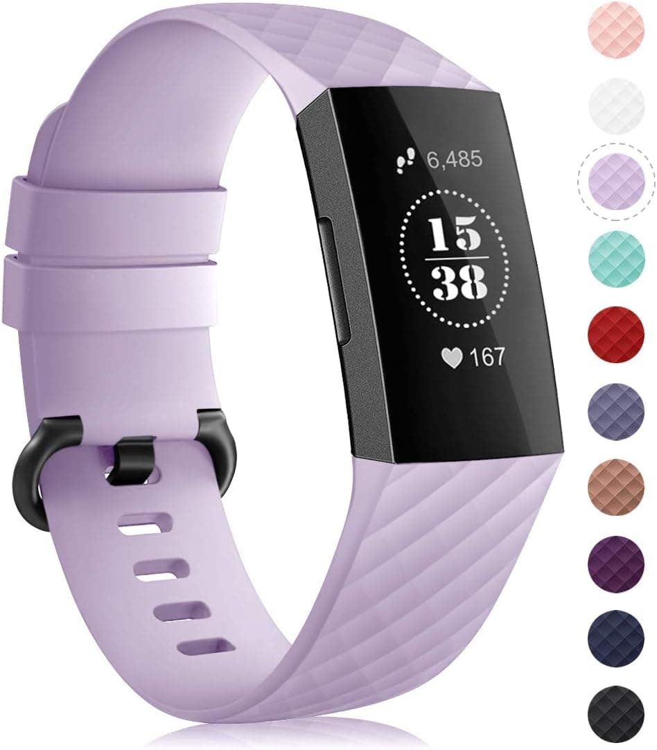 Find-MyWay Bands Compatible with Fitbit Sense/Versa 3 for Women Men,Soft Silicone Sport Strap Replacement Wristband for Sense/Versa 3
