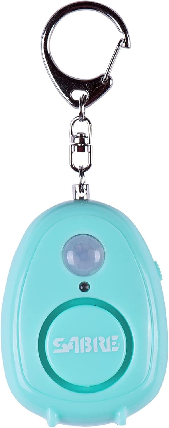 SABRE 2-in-1 Personal Safety & Motion Sensor Keychain Alarm, 120 dB, Audible Up To 1,150-Feet (350-Meters), Motion Sensor Detects Movement Up To 15-Feet (4.67 m) Away, Simple To Operate, Reusable