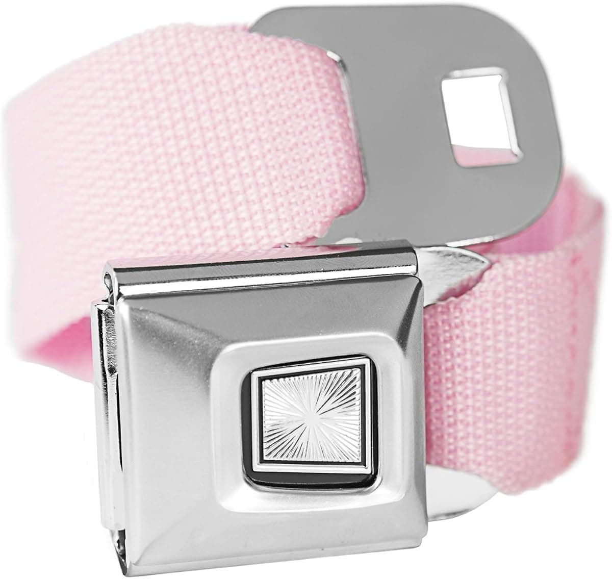Pink Classic Seatbelt Buckle Fashion Belt