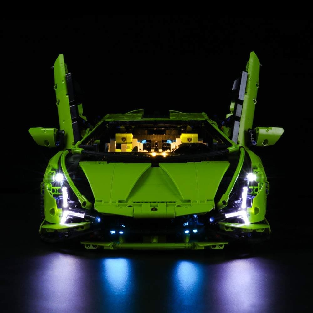 LIGHTAILING Light Set for (technic Lamborghini sian FKP 37) Building Blocks Model - Led Light kit Compatible with Lego 42115(NOT Included The Model)