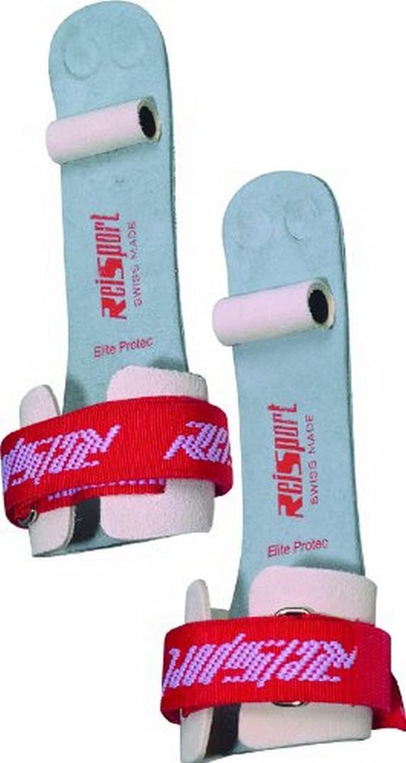 Reisport Men's Protec Elite Velcro Hook & Loop Ring Grips, Gymnastics