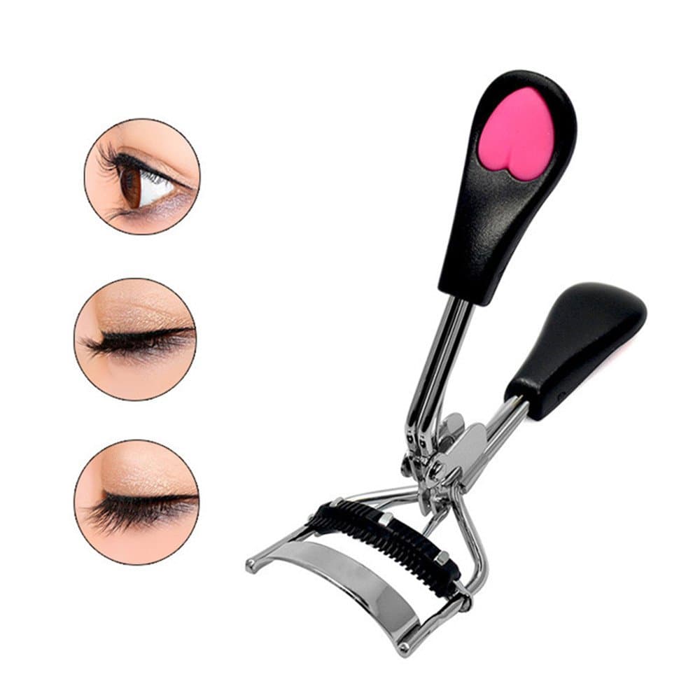 Eyelashes Curlers Nature Curl Steel False Eyelashes Women Pro Handle Eye Lashes Curling Clip Eyelash Cosmetic Makeup Tools Accessories For Women(Black)