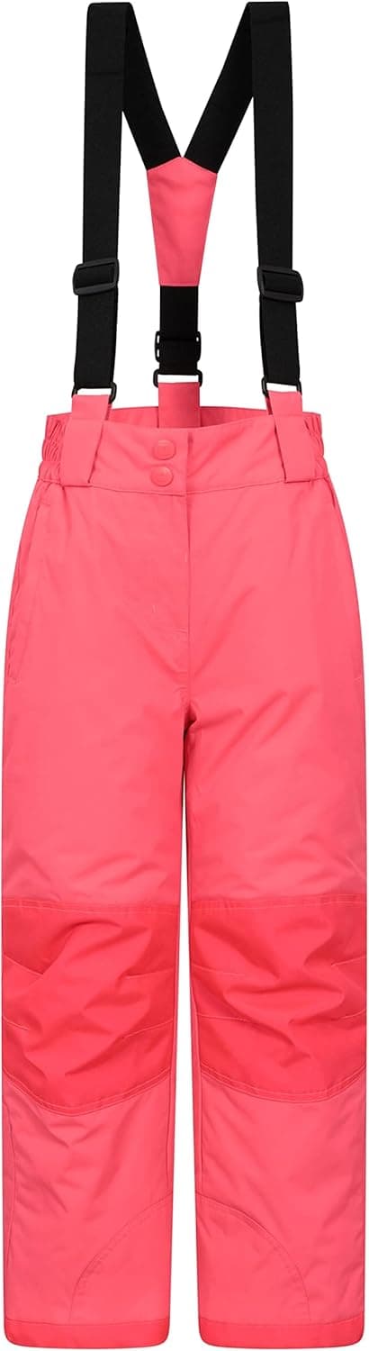 Mountain Warehouse Kids Winter Snow Pants, Reinforced Knees -Boys & Girls Ski Salopette