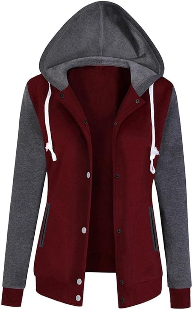 Jushye Women's Hoodies Jacket Coat, Ladies Autumn Hoody Fashion Long Sleeve Hoodie Sweatshirt Print Causal Tops Blouse