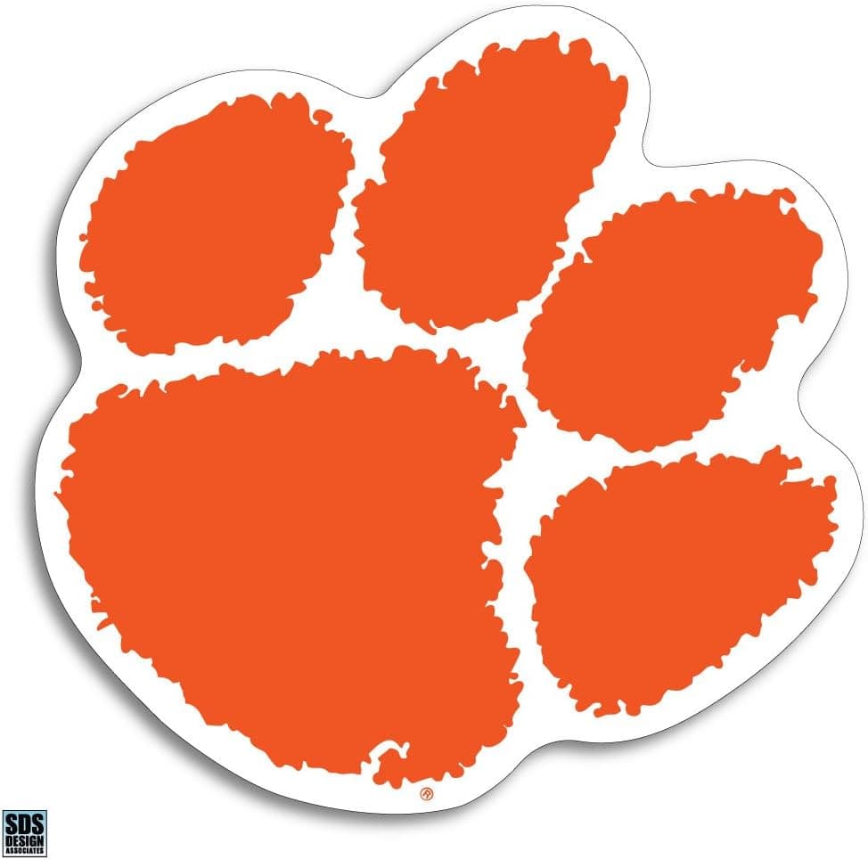 Clemson Paw Logo Auto Vinyl Decal (3")