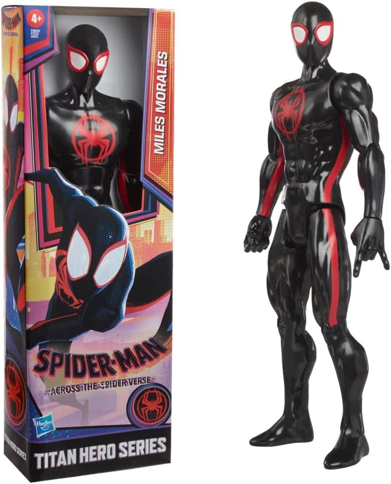 Marvel Spider-Man Miles Morales Toy, 12-Inch-Scale Spider-Man: Across The Spider-Verse Action Figure, Marvel Toys for Kids Ages 4 and Up