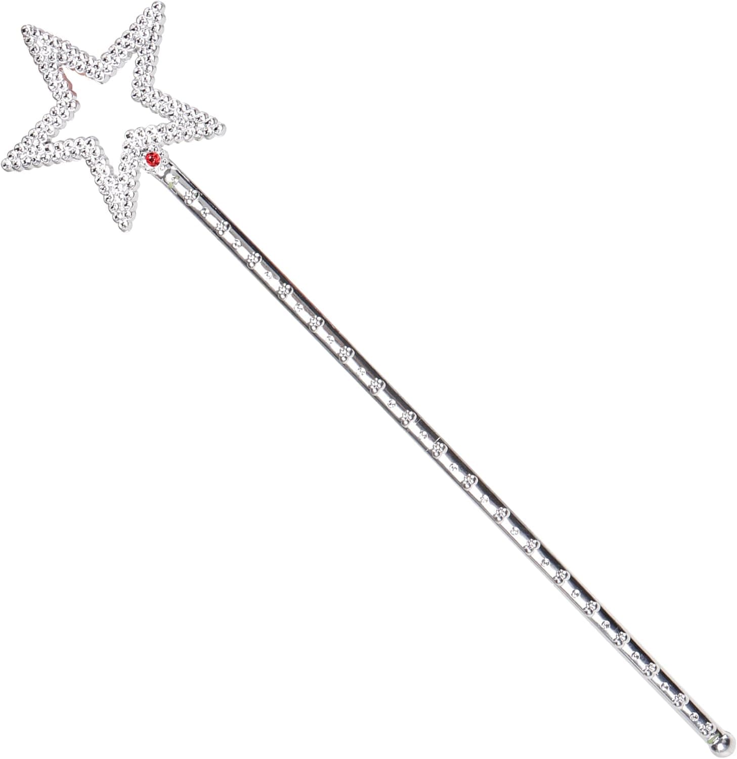 JOYIN 12Packs Star Wands,13 Inches Silver Princess Angel Wands, Fairy Wands for Halloween Girls and Boys Costume Props Star Magic Wand Angel Fairy Wands Sticks Birthday Party Wedding Halloween Cosplay