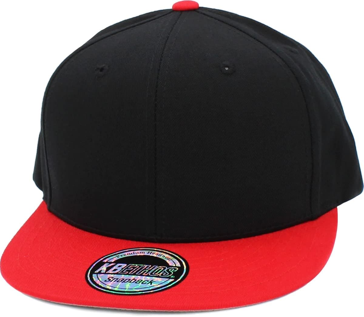 Classic Snapback Hat Blank Cap Underbrim Cotton Wool Blend Flat Visor Adjustable Unisex