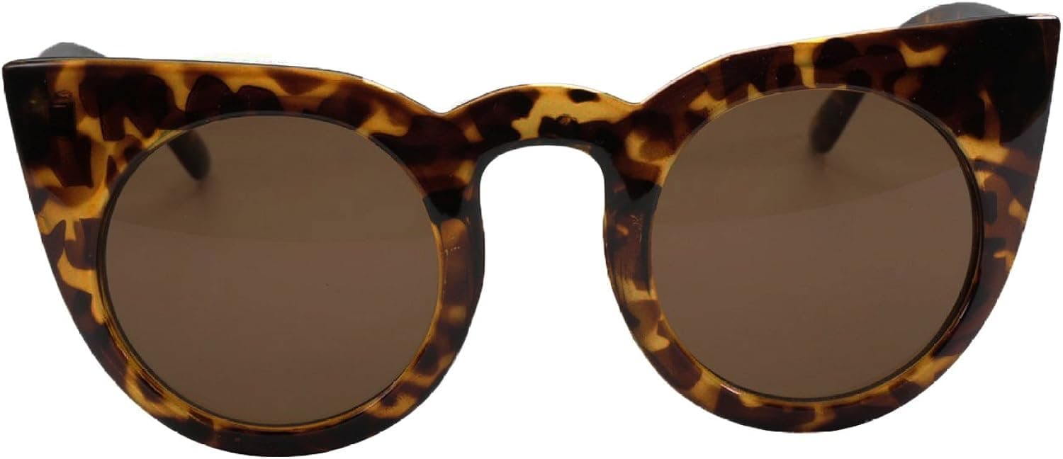 SPEXX Womens High Pointed Cat Eye Vintage Designer Inspired Sunglasses