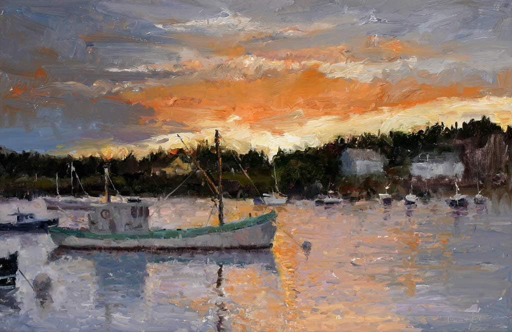 Boats at Dusk Classic Jigsaw Puzzle 1500 Pieces Adults Children Elderly Puzzle Festival Gift Modern Home Decor Wooden Puzzle 87x57cm