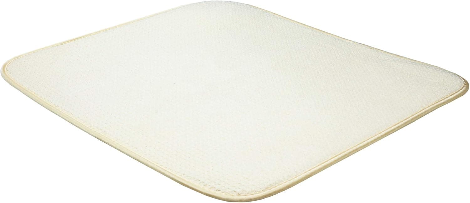 Dish Drying Mats Kitchen Counter, Microfiber Large Absorbent Sink Drain Mat Big Reversible Dish Dryer Pad