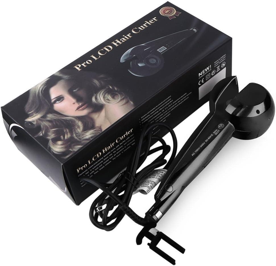 Hair Curler Wand Curling Iron Roller Auto Professional Salon Equipment Style Hair Perm Wave Machine Electric LCD Ceramic - NUWA