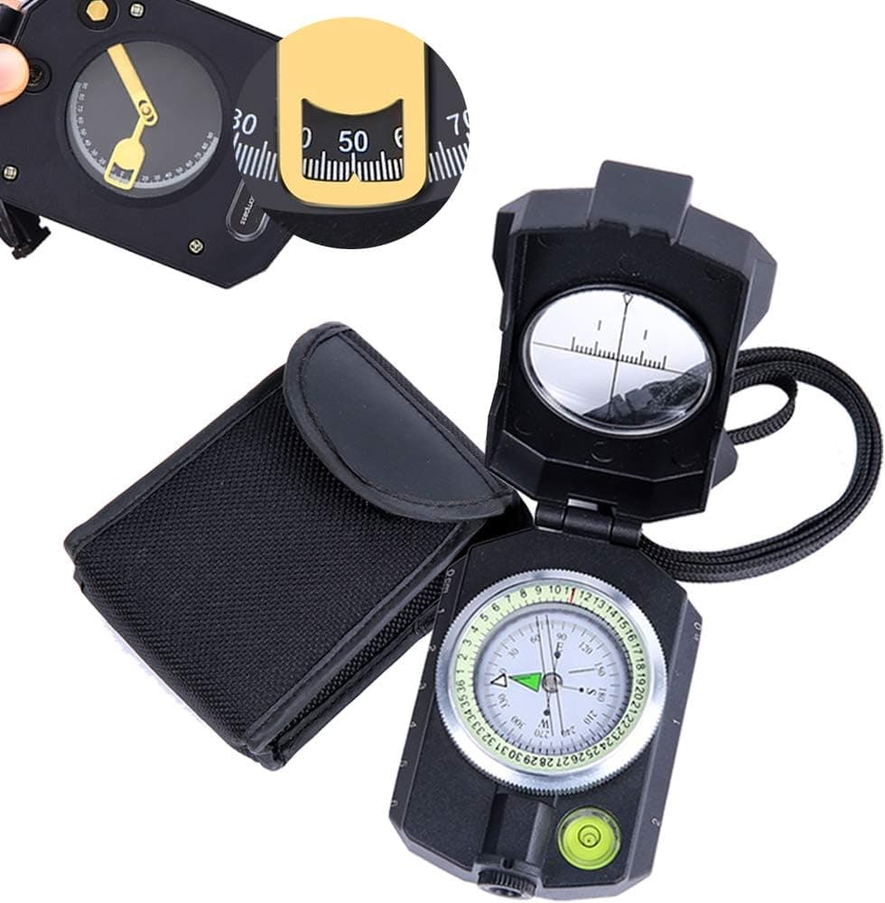 Compass, Sportneer Compass Survival Compass Hiking Military Compass with Inclinometer Waterproof Lensatic Compass Magnetic Compass Boy Scout Compass for Hiking Camping Hunting with Carry Bag