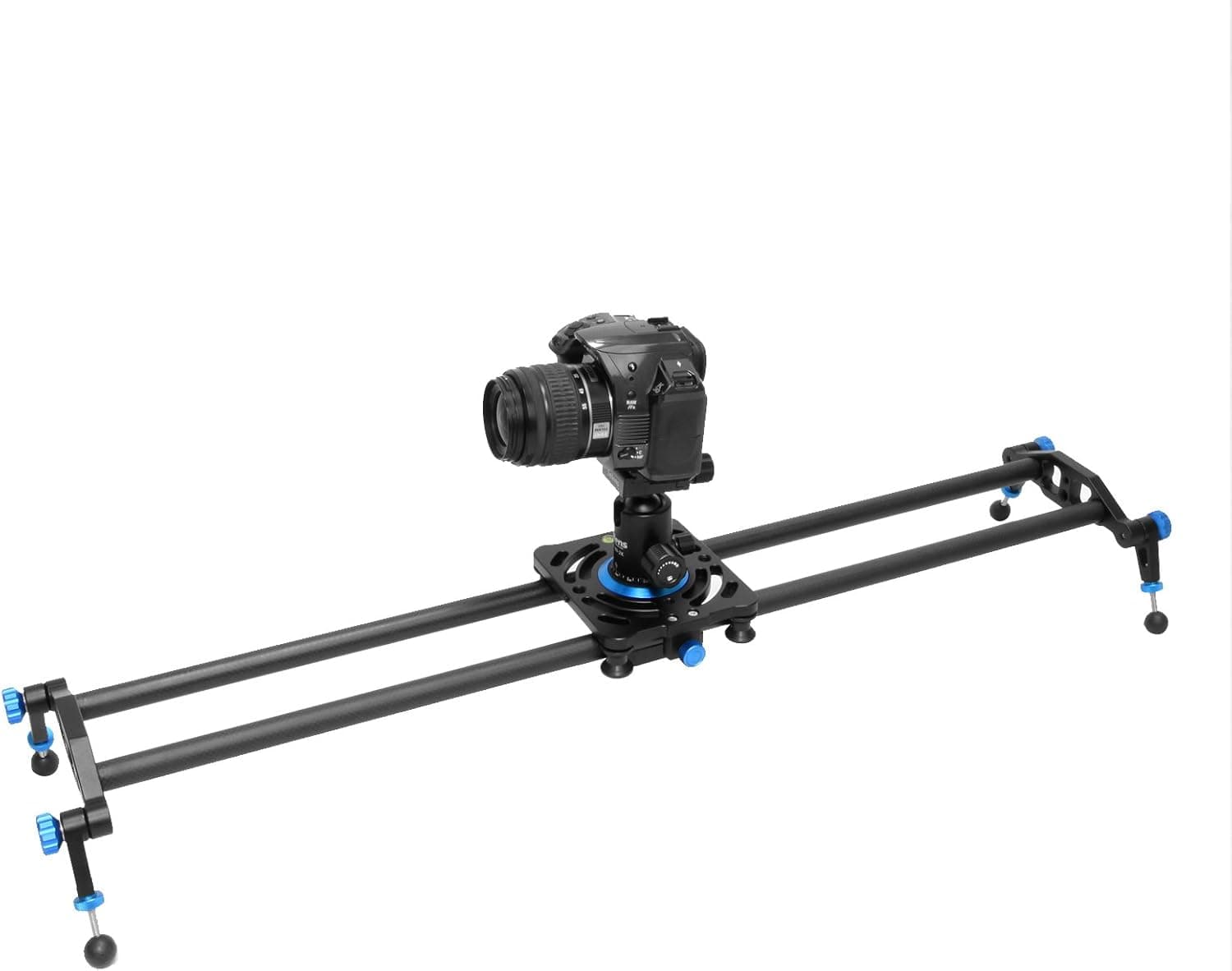 Selens 40"/100cm Carbon Fiber Camera Track Slider Video Stabilizer Rail with 6 Bearings for DSLR Camera DV Video Movie Film Video Making Photography, Load up to 22lbs / 10kg