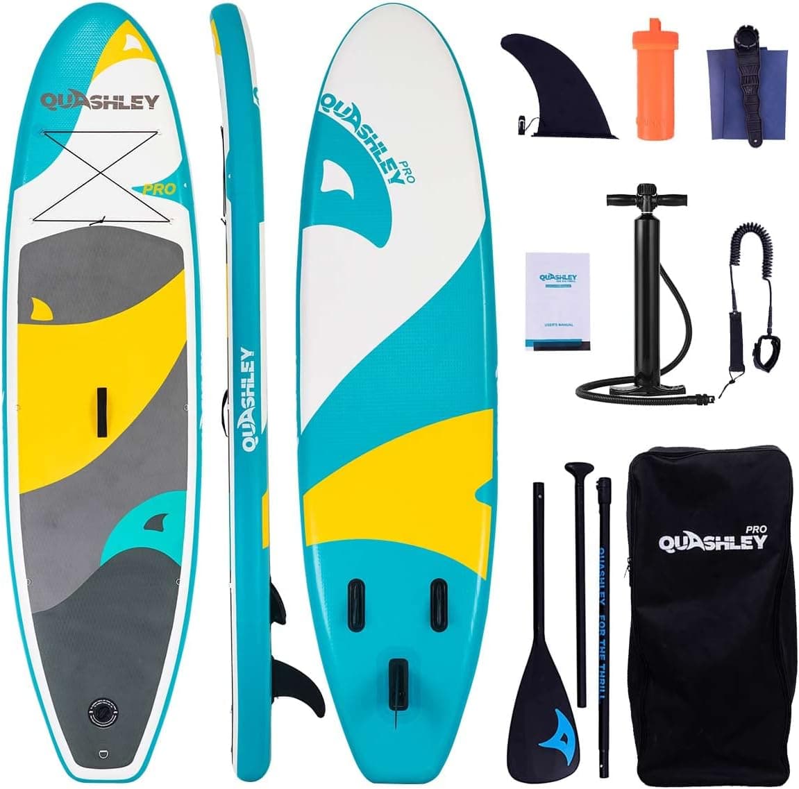 Inflatable Paddle Board, Paddle Board for Adults and Youth, Stand Up Paddle Boards for Fishing Yoga Touring, Inflatable Sup Board 10'6"X32"X6" with All Paddleboard Accessories