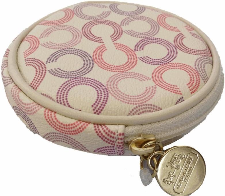 Coach Limited Edition Waverly Coin Bag Purse Case Ivory 4"w X 4"h - Limited Edition