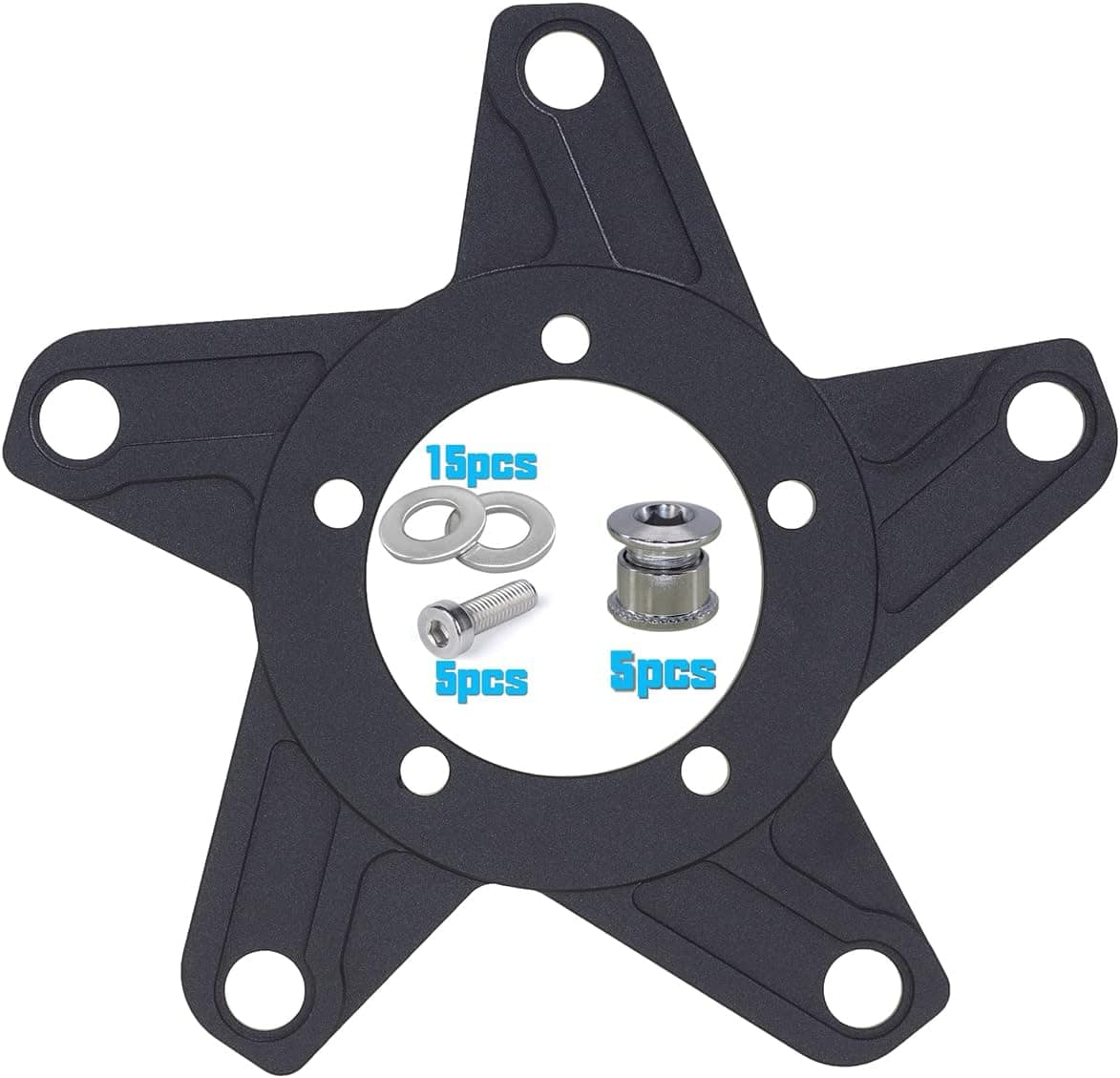 ISOAR Motor Bike Gear Adapter 36V/48V mid Drive Chainring Spider 104BCD for bafang 8fun BBS01B BBS02B 250W 350W 450W 500W 750W