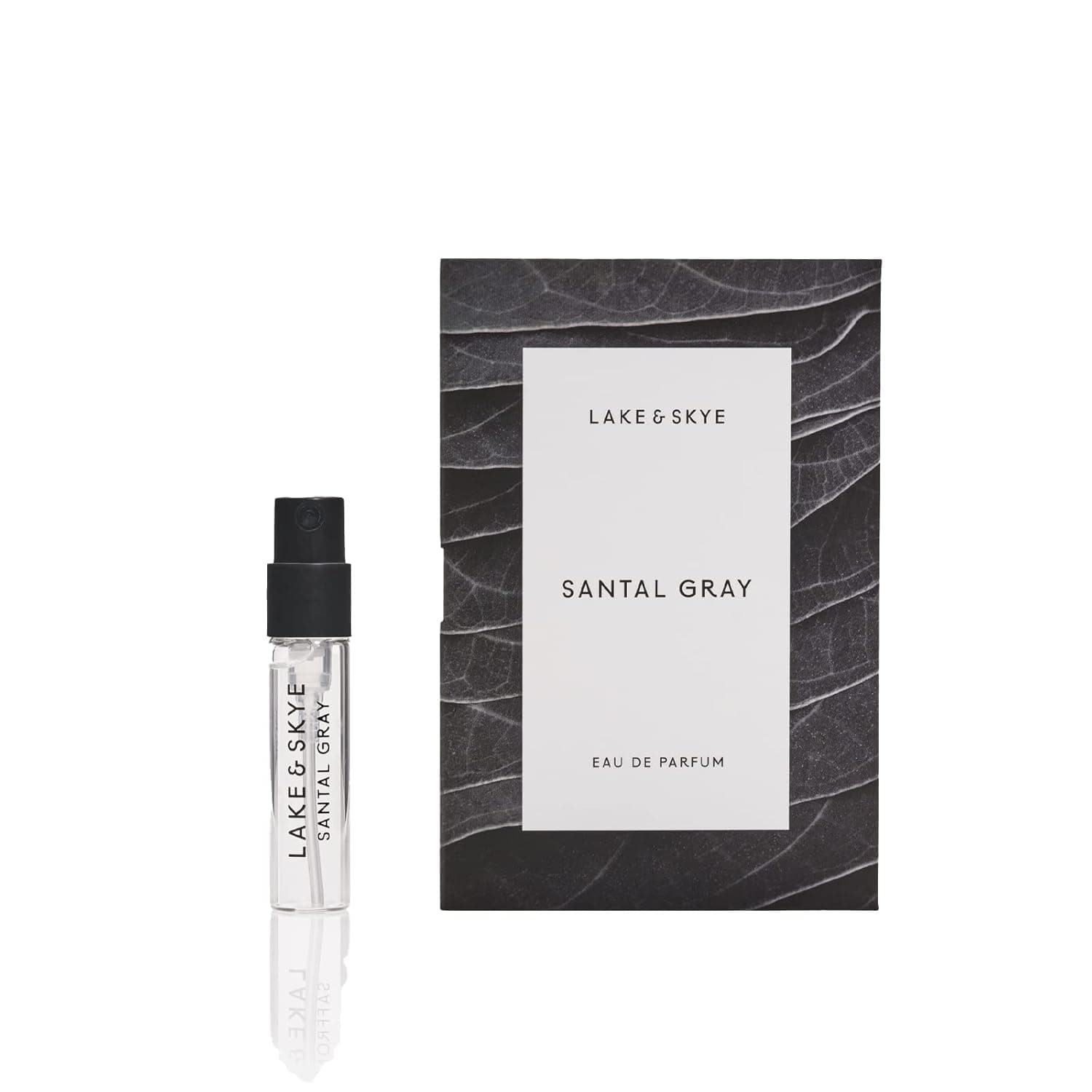 Lake & Skye Santal Gray Eau de Parfum, 0.06 fl oz (2 ml) - Aromatic, Woody, Spicy