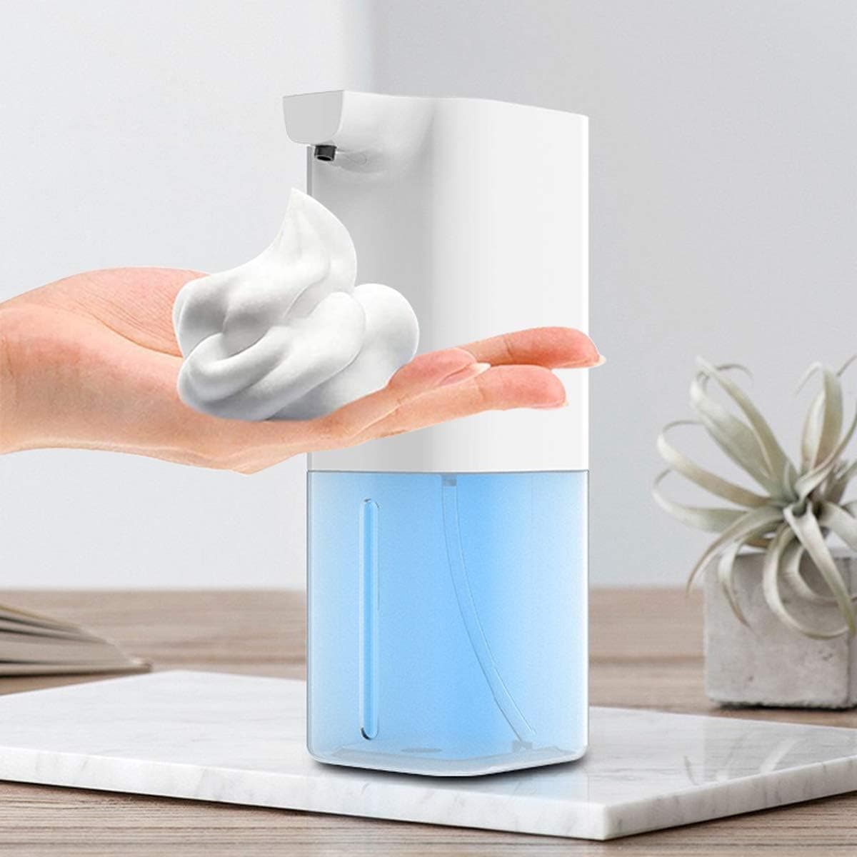 Automatic Foaming Soap Dispenser, Touchless Automatic Hand Sanitizer Dispenser, USB Rechargeable Infrared Motion Sensor Foaming Soap Dispenser 350ml/20 oz, Suitable for Bathroom Kitchen Hotel Restaurant.
