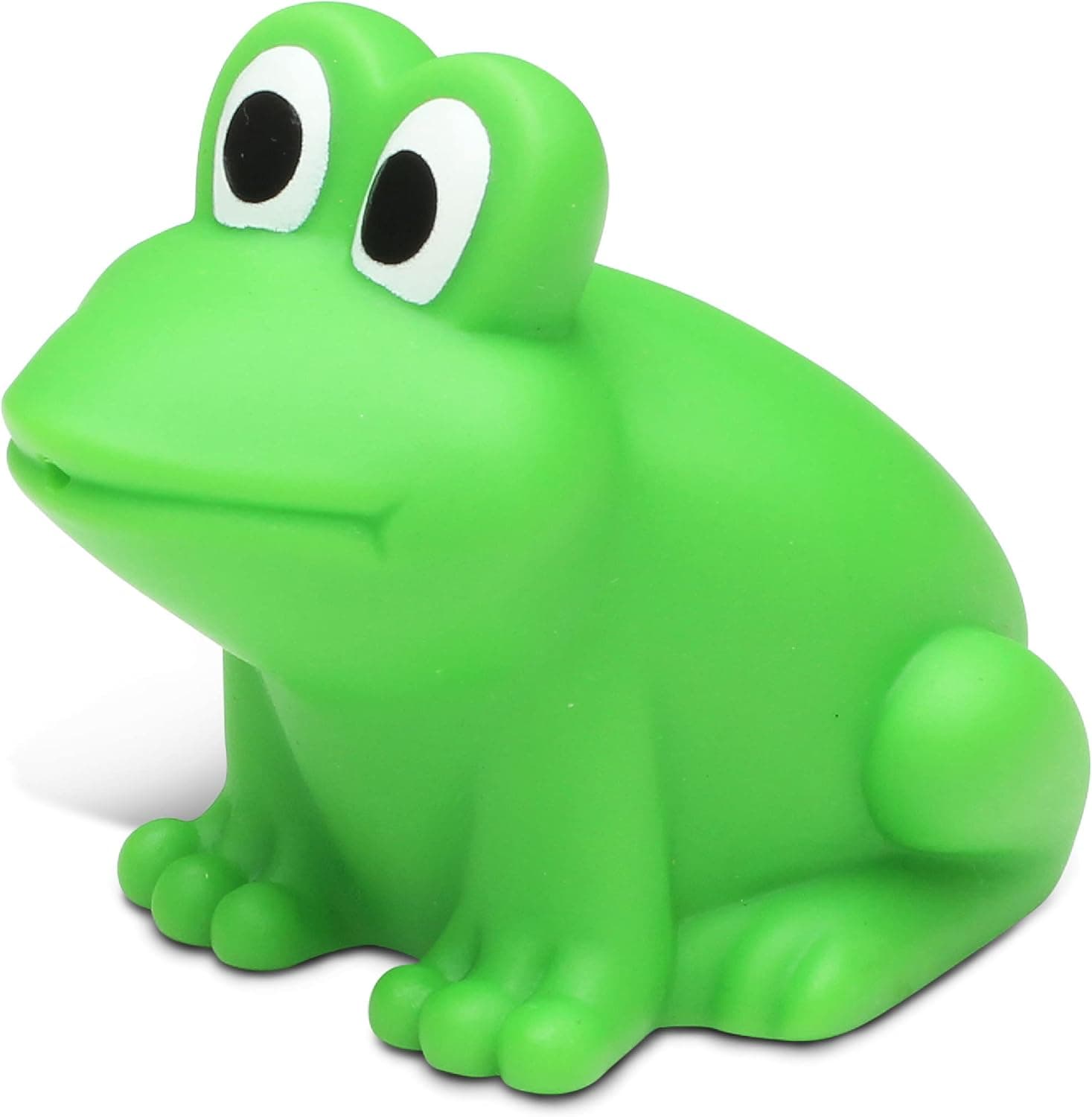 DolliBu Frog Bath Buddy Squirter - Floating Green Frog Rubber Bath Toy, Fun Water Squirting Bathtime Play For Toddlers, Cute & Soft Animal Toy For The Bathtub, Beach & Pool for Girls & Boys - 3 Inch