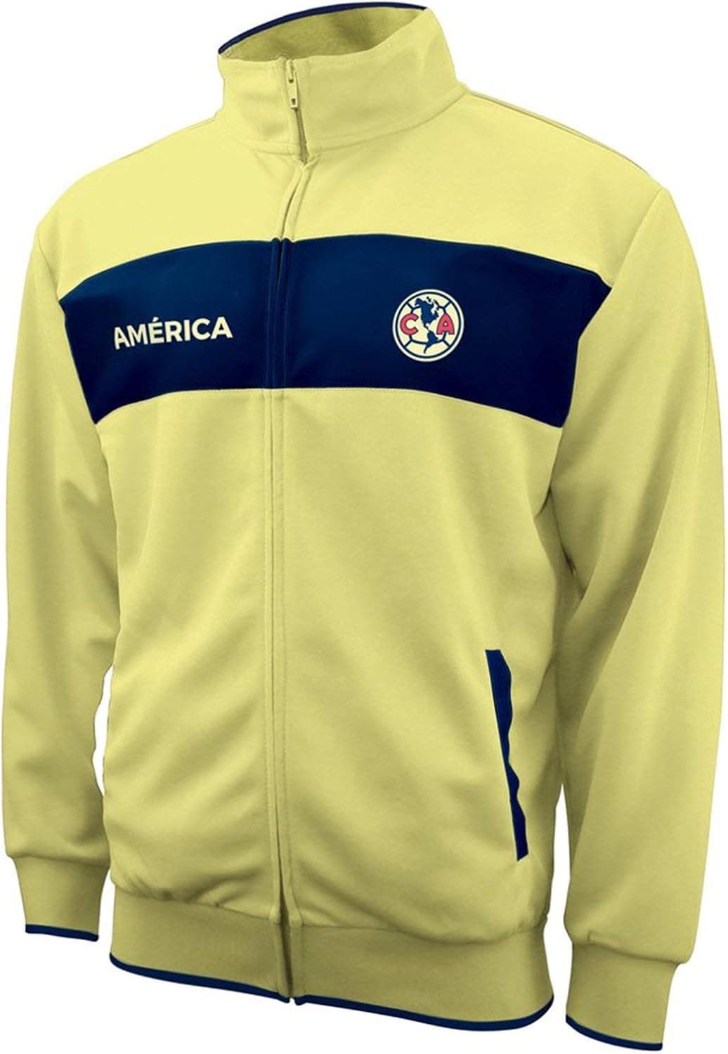 Icon Sports Soccer Track Jacket – Official Men’s World Football Club Team Casual Full Zip Up Active Adult Training Top