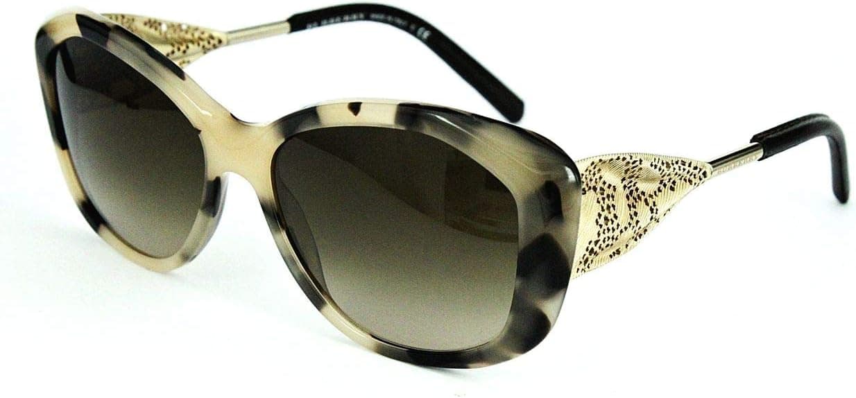 Burberry BE4208Q 350113 Light Tortoise/Gold BE4208Q Oval Sunglasses Lens Cate