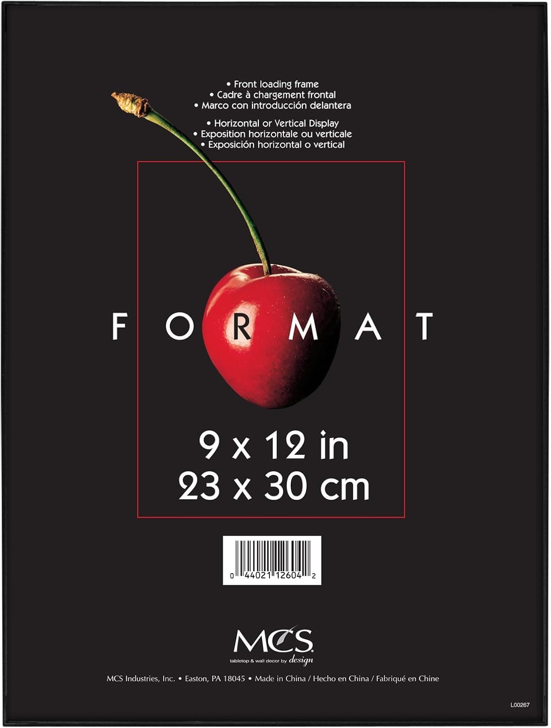 MCS Format Frame, 9 x 12 Inch, Black