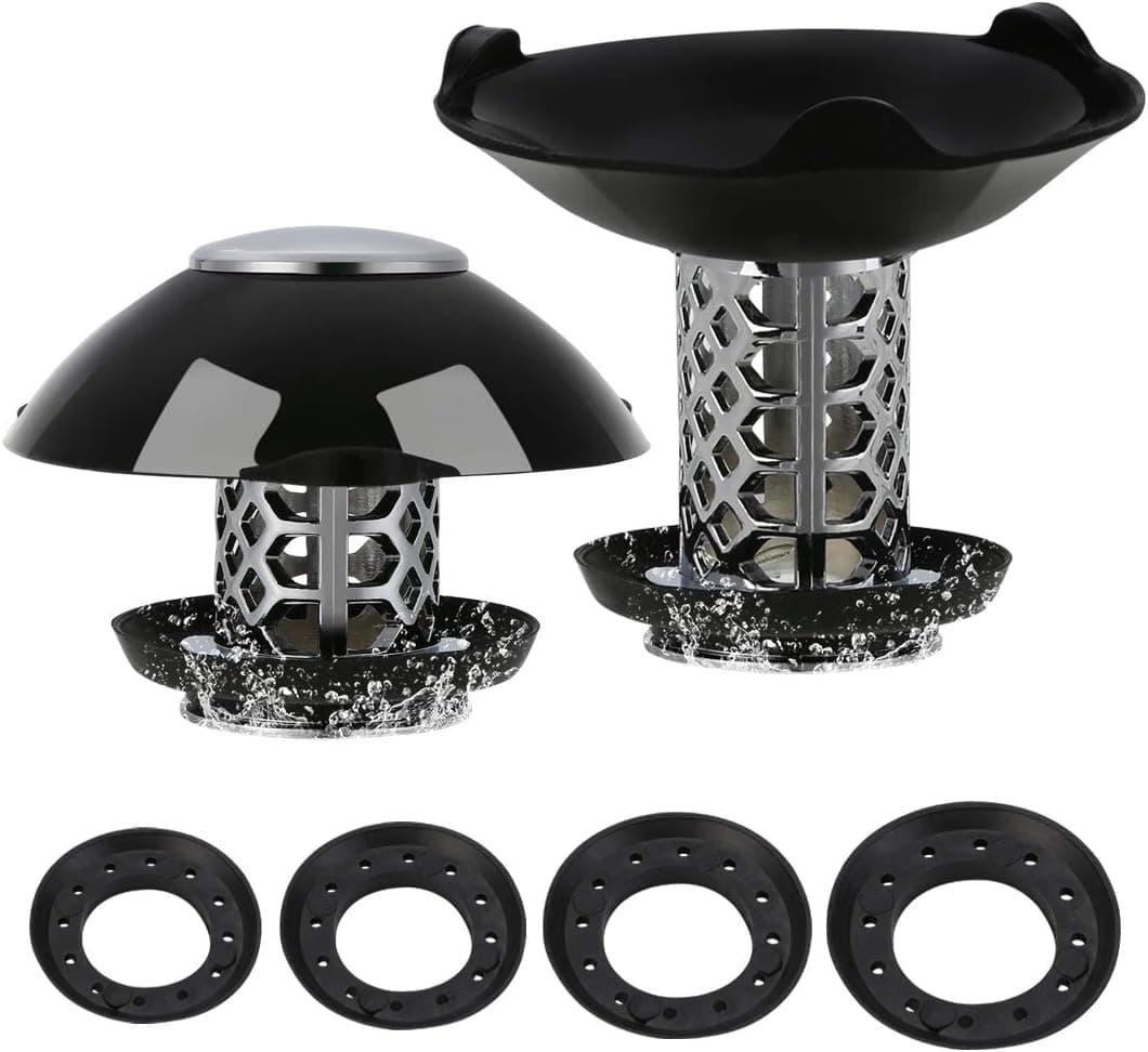 ttbero Drain Hair Catcher Shower Drain Stopper Drain Cover,Shower Drain Cover- 2 Pack