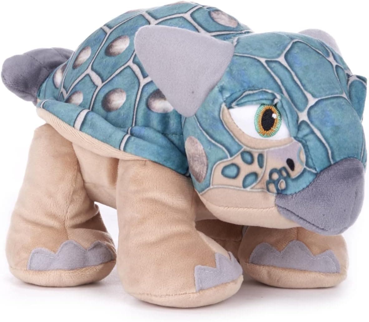 Posh Paws Jurassic World Camp Cretaceous 10" (25cm) Bumpy Ankylosaurus Dinosaur Soft Toy, Green, 49008
