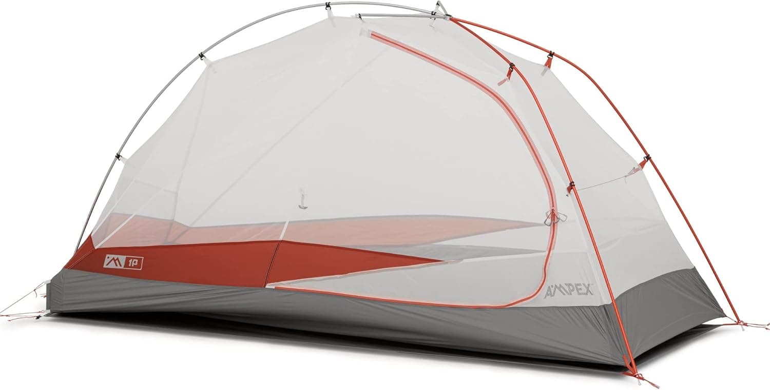 AMPEX Backpacking Tent | Camping Tent Lightweight Backpacking Tent Waterproof Windproof Easy Setup Outdoor Tents for Ultralight Single Camping Hunting Hiking Mountaineering Travel